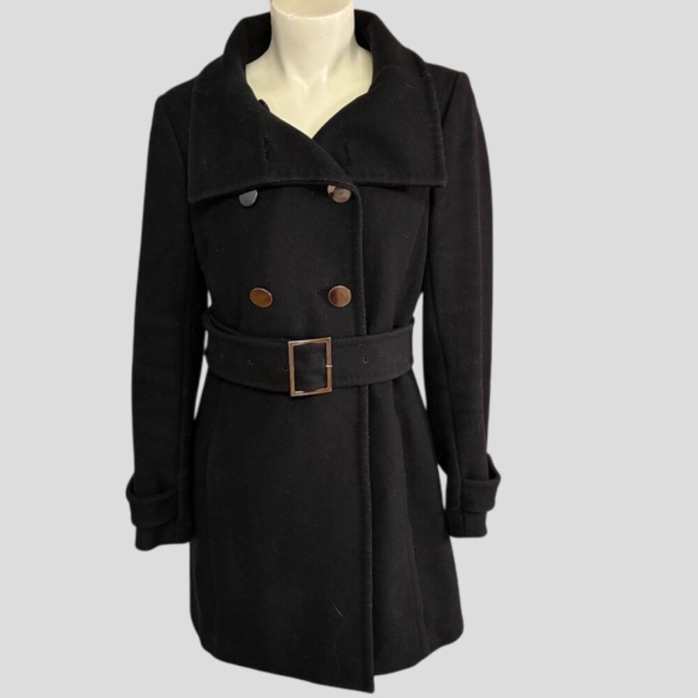 Aritzia T. BABATON Bromley Wool Cashmere Belted Military Peacoat Jacket - Picture 5 of 16